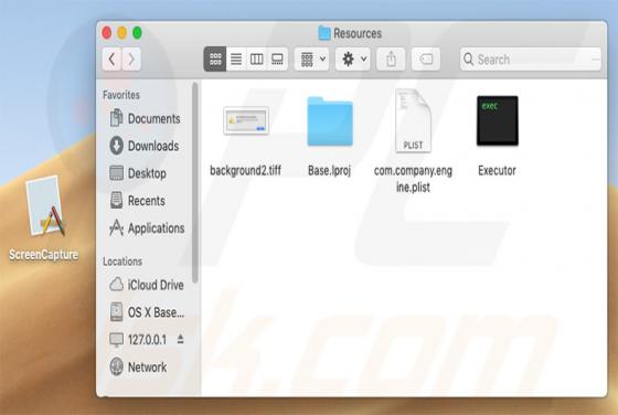Software publicitario ScreenCapture.app (Mac)