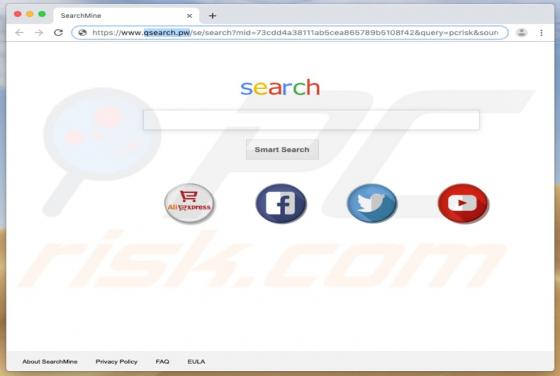 Redireccionamiento a Qsearch.pw (Mac)