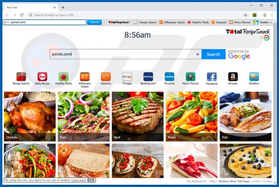Barra de herramientas TotalRecipeSearch