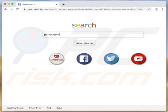 Redireccionamiento a Searcreetch.com (Mac)