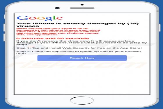 Estafa en pop-up Bestappsecurity.com (Mac)