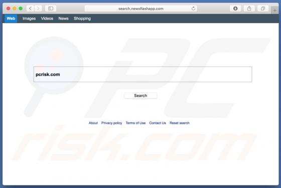 Redireccionamiento a Search.newsflashapp.com (Mac)