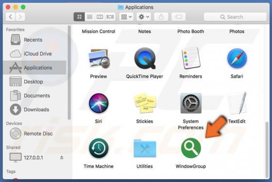 Software publicitario WindowGroup (Mac)