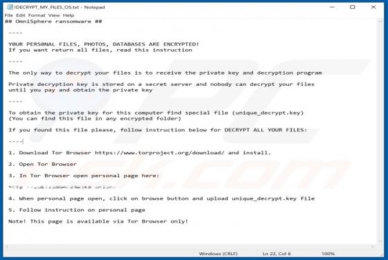 Ransomware OmniSphere