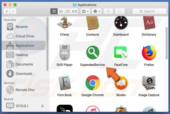 Software publicitario ExpandedService (Mac)