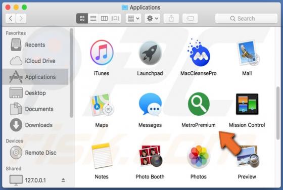 Adware MetroPremium (Mac)