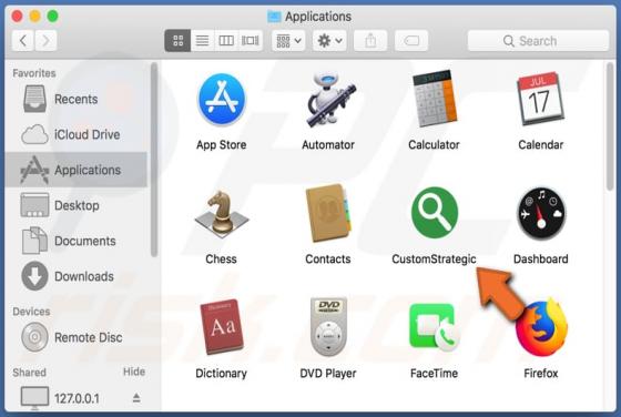 Adware CustomStrategic (Mac)