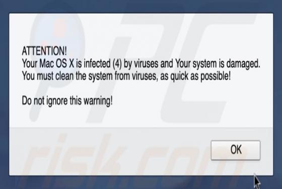 Estafa Ventana Emergente "Mac OS X Is Infected (4) By Viruses" (Mac)