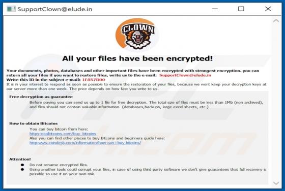 Ransomware Clown