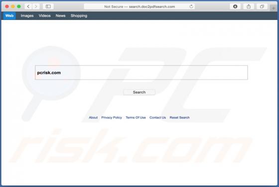 Redirección search.doc2pdfsearch.com (Mac)