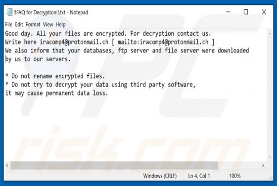 Ransomware Cuba