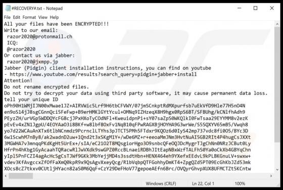Ransomware Razor