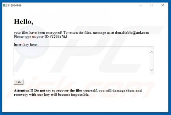 Ransomware Mew767