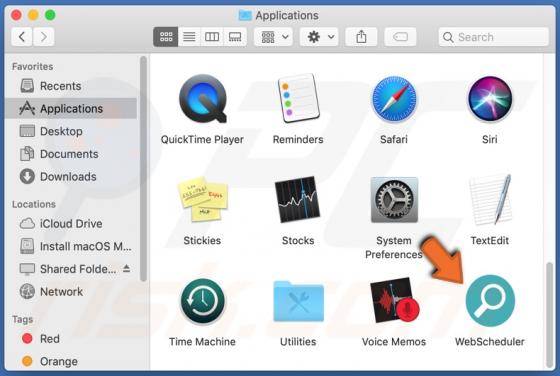 Adware WebScheduler (Mac)