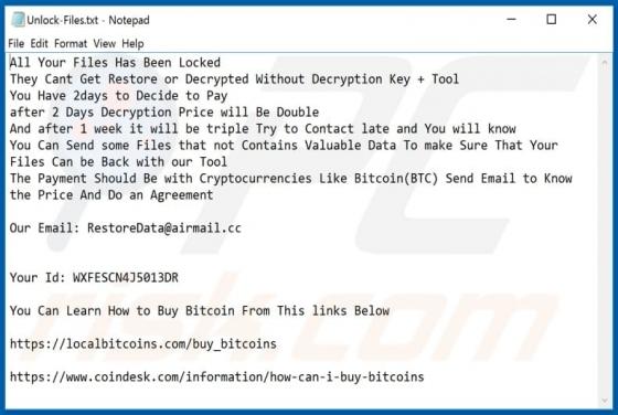 Ransomware Odveta