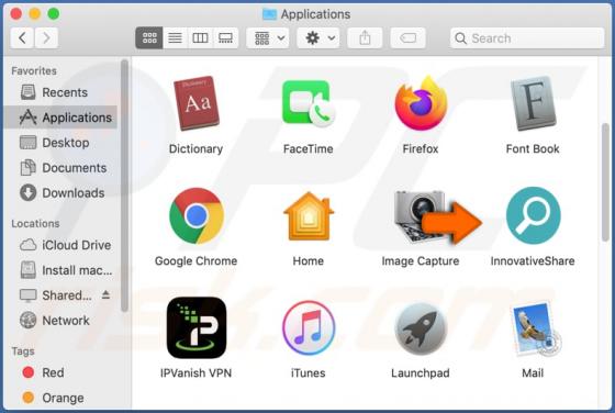 Adware InnovativeShare (Mac)