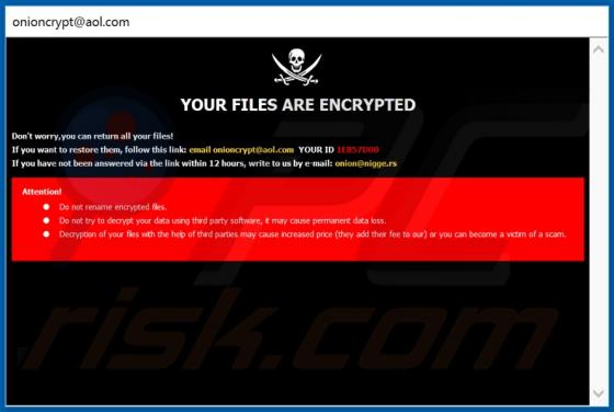 Ransomware ONION