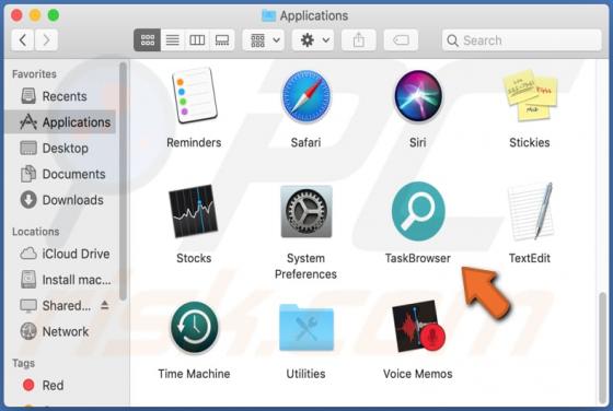 Adware TaskBrowser (Mac)