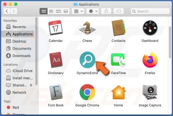 Adware DynamicExtra (Mac)