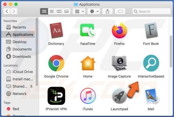Adware InteractiveSpeed (Mac)