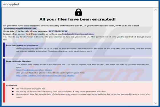 Ransomware Calix