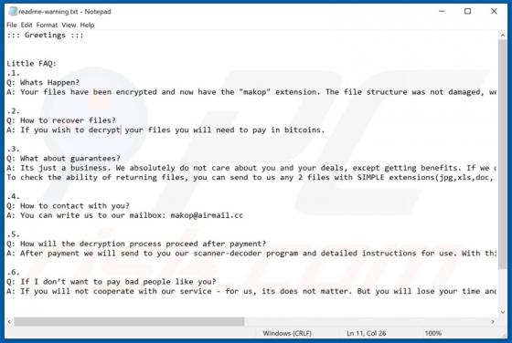 Ransomware Makop