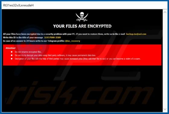 Ransomware .iso (Phobos)