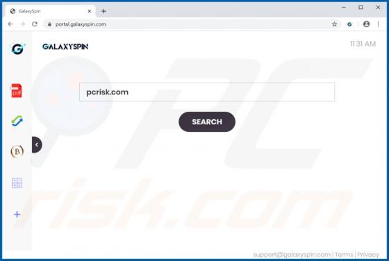 Secuestrador de Navegador GalaxySpin
