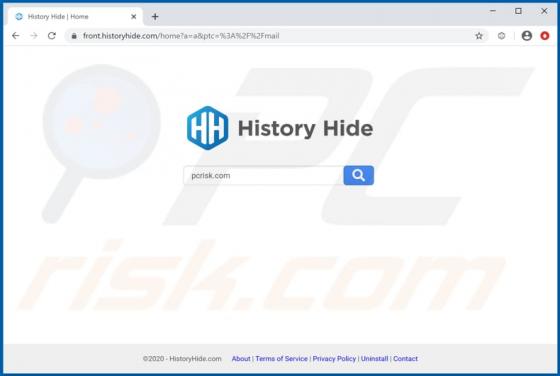 Secuestrador de Navegador "History Hide"