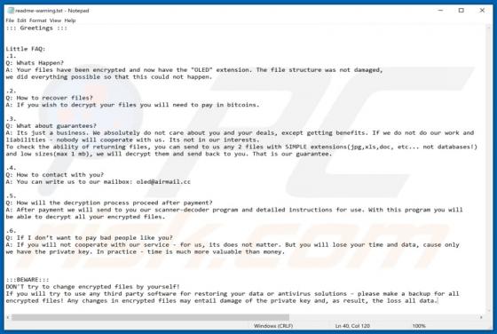 Ransomware Oled