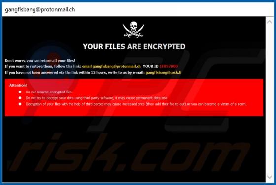 Ransomware BANG