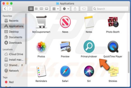 Adware PrimaryIndexer (Mac)