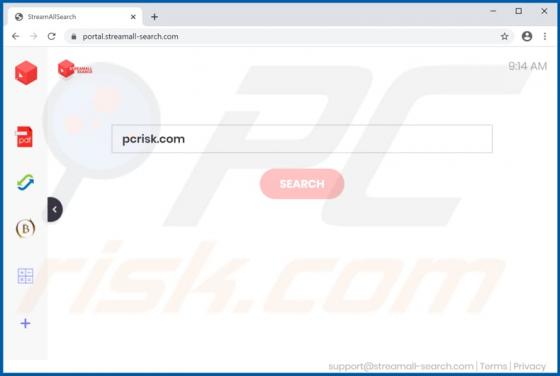 Secuestrador de Navegador StreamAllSearch