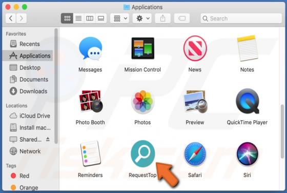 Adware RequestTop (Mac)
