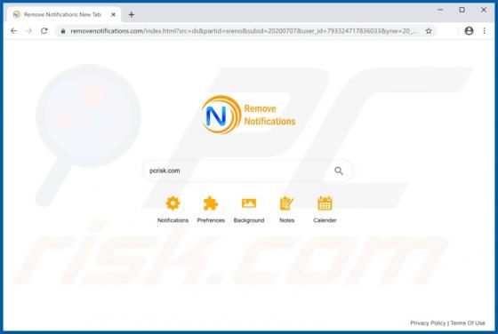 Secuestrador de Navegador "Remove Notifications"