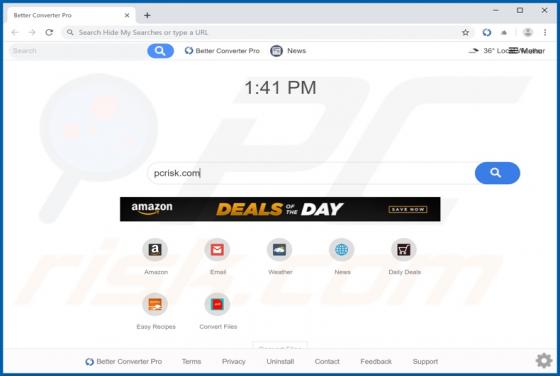 Secuestrador de Navegador "Better Converter Pro"