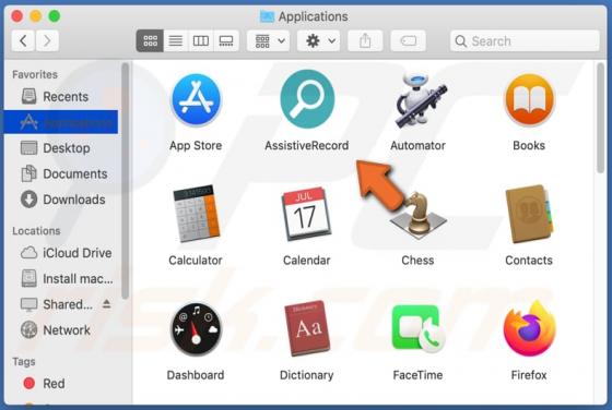 Adware AssistiveRecord (Mac)