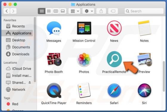 Adware PracticalRemote (Mac)