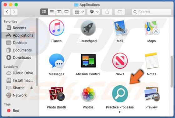 Adware PracticalProcesser (Mac)